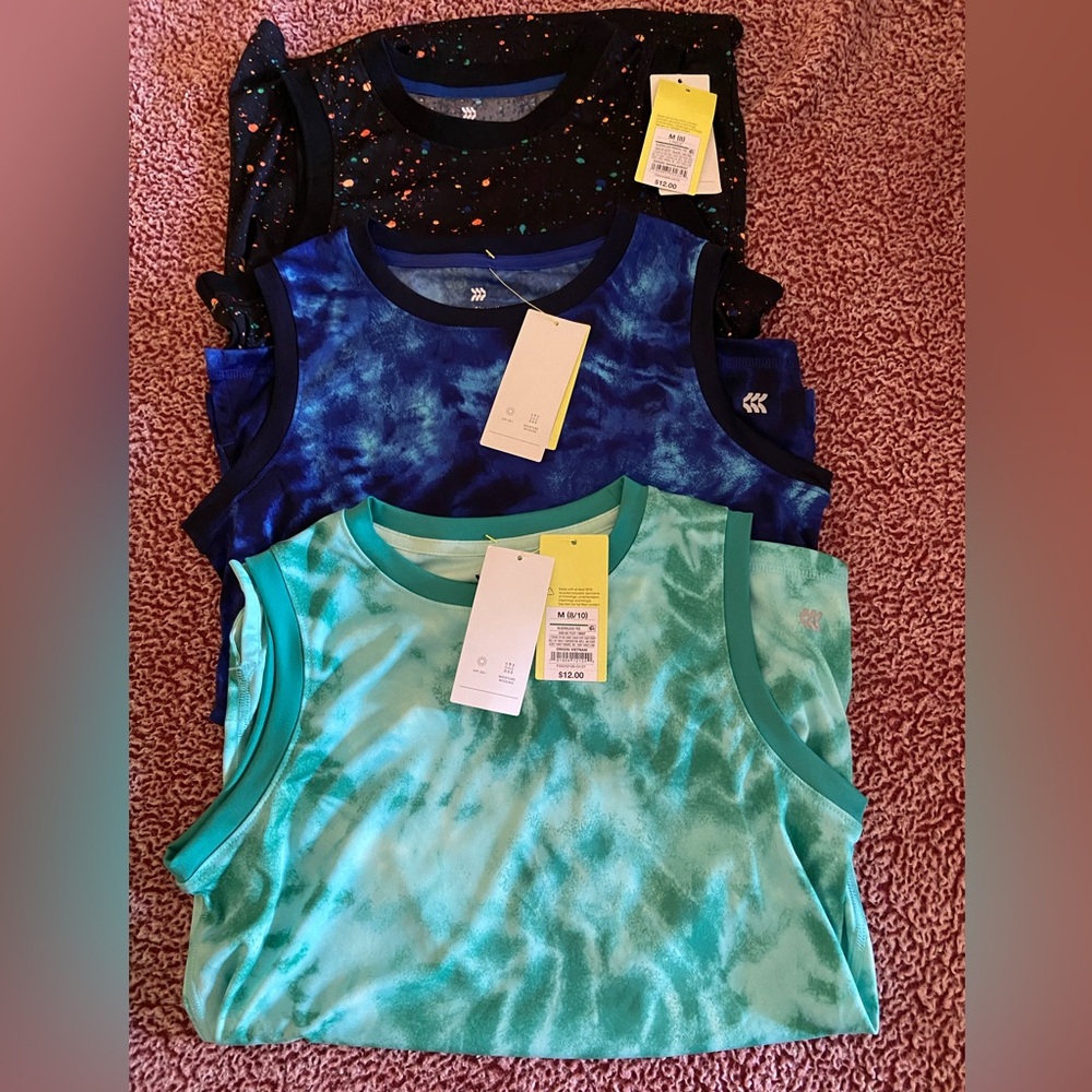 Boys All In Motion Tank Tops - Medium (8/10) - Lot of 3 - NWT